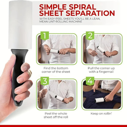 120/300Sheets Disposable Tear Sticky Roller, Pet Hair Remover