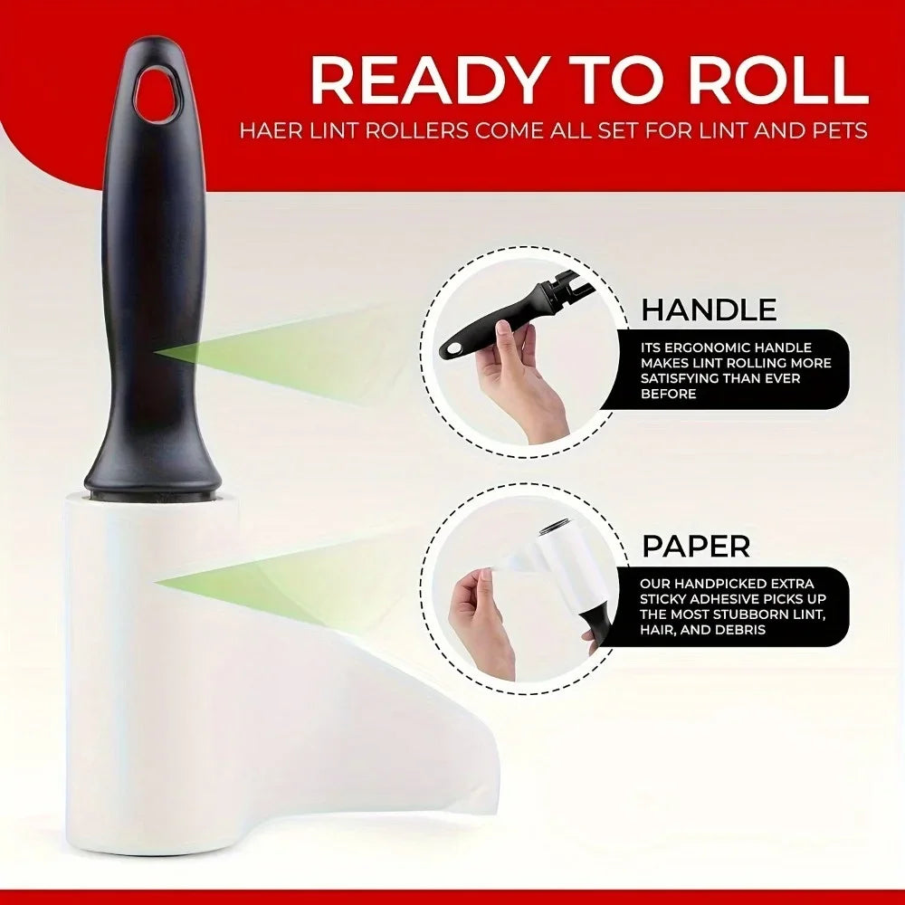 120/300Sheets Disposable Tear Sticky Roller, Pet Hair Remover